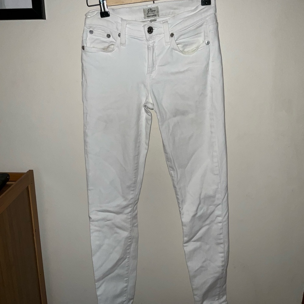 J. Crew Women's Crisp White Skinny Jeans